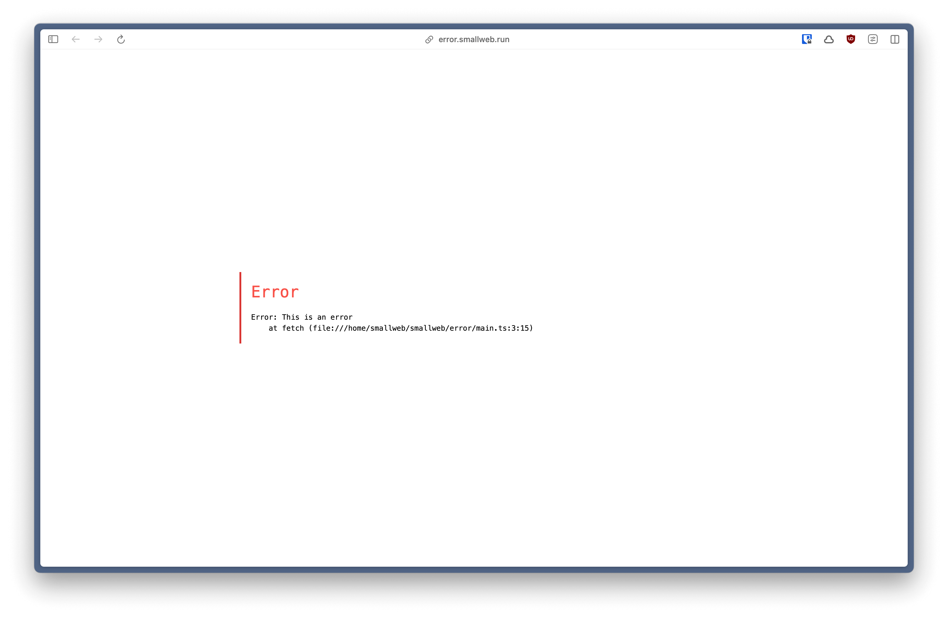 a pretty error page